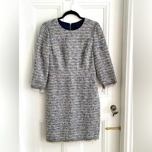 JCrew tweed dress with expose zipper size 8